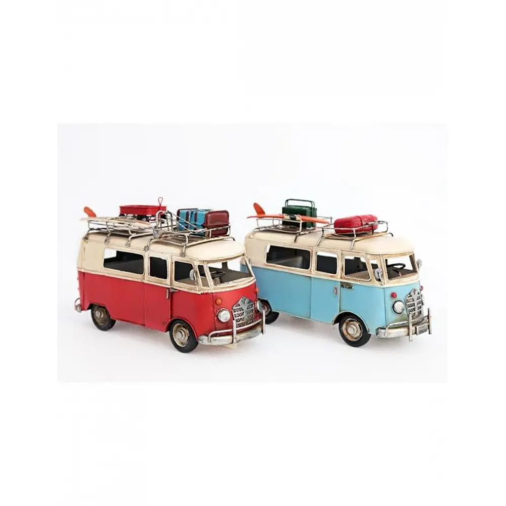 Αυτοκίνητο μινιατούρα  CAMPER VAN  2χρώματα 27x17cm