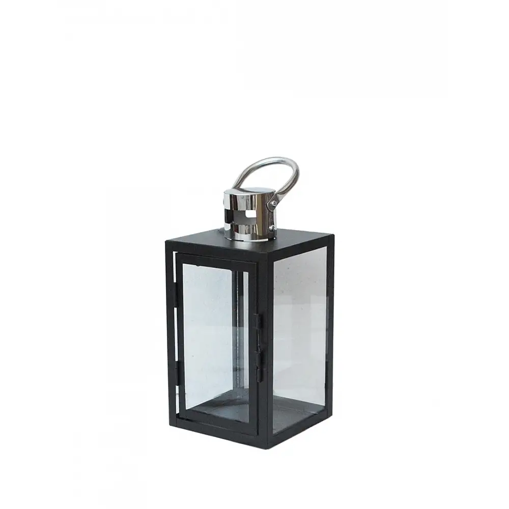 Φανάρι μαύρο μεταλλικό 12X12X23cm