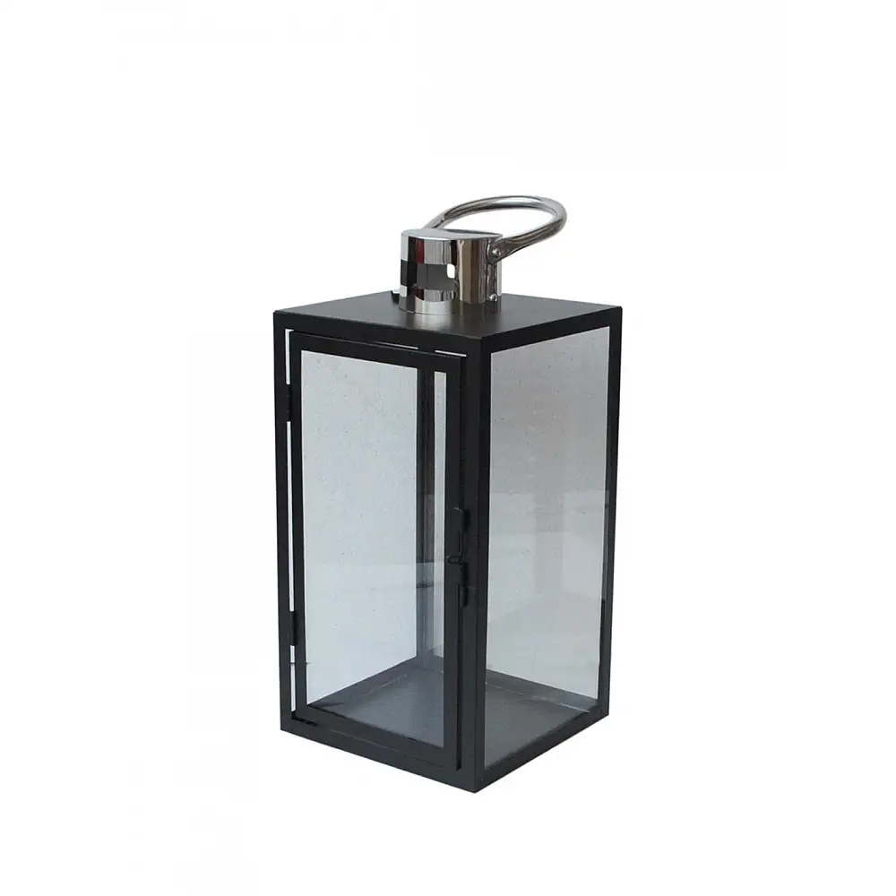 Φανάρι μαύρο μεταλλικό 17X17X36 cm