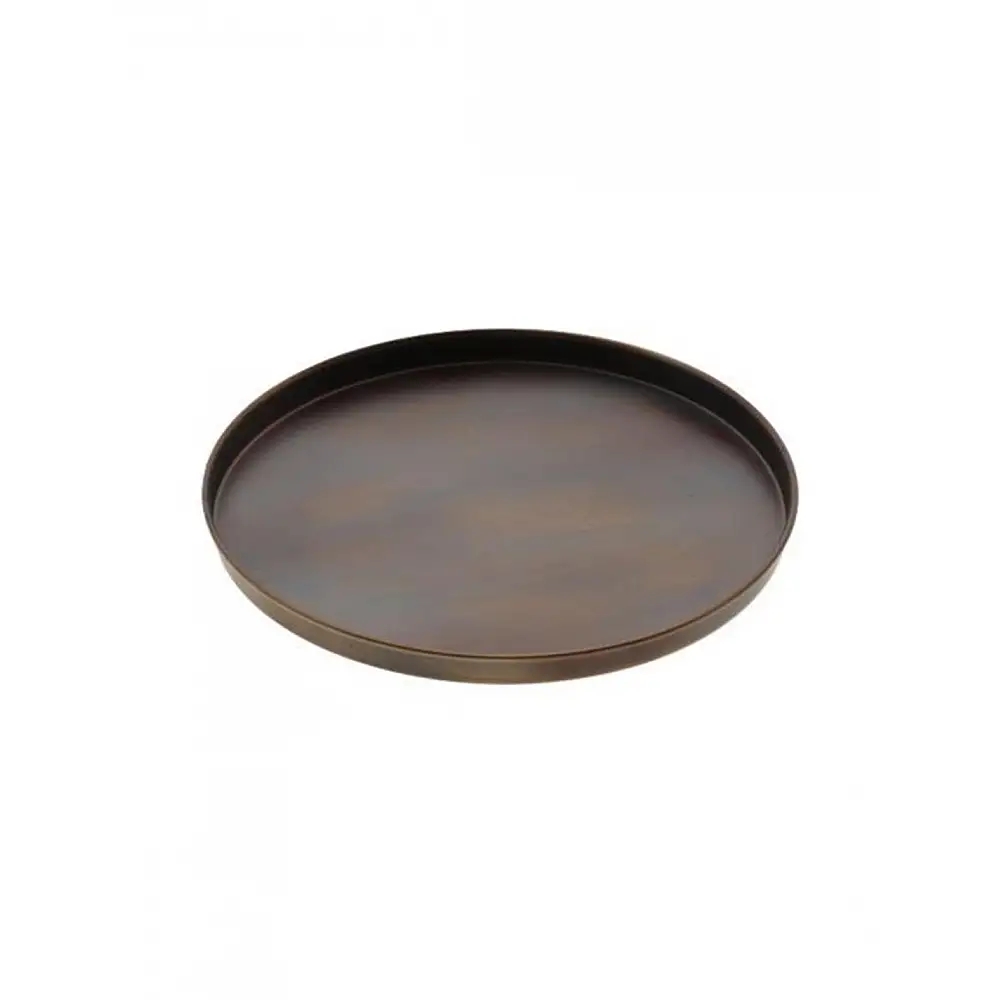 Δίσκος μεταλλικό καφέ/χρυσό Φ25x2