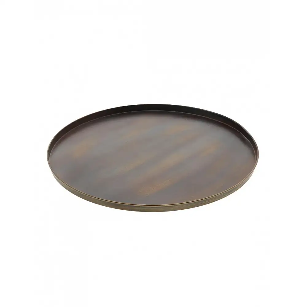 Δίσκος μεταλλικό καφέ/χρυσό Φ45x2