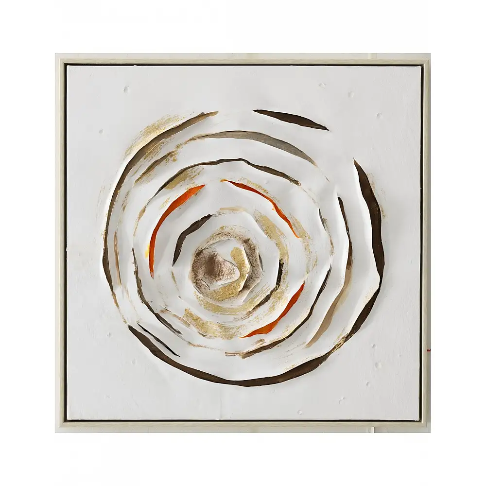 Πίνακας  χειρ. ζωγραφ. με ξυλινο πλαίσιο,  multi color scratched rose  50x50 cm