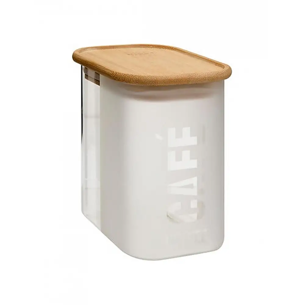 Κουτί αποθ.  COFFEE γυάλινο/καπάκι ακακίας 720ml/ 9x13x13,3 cm