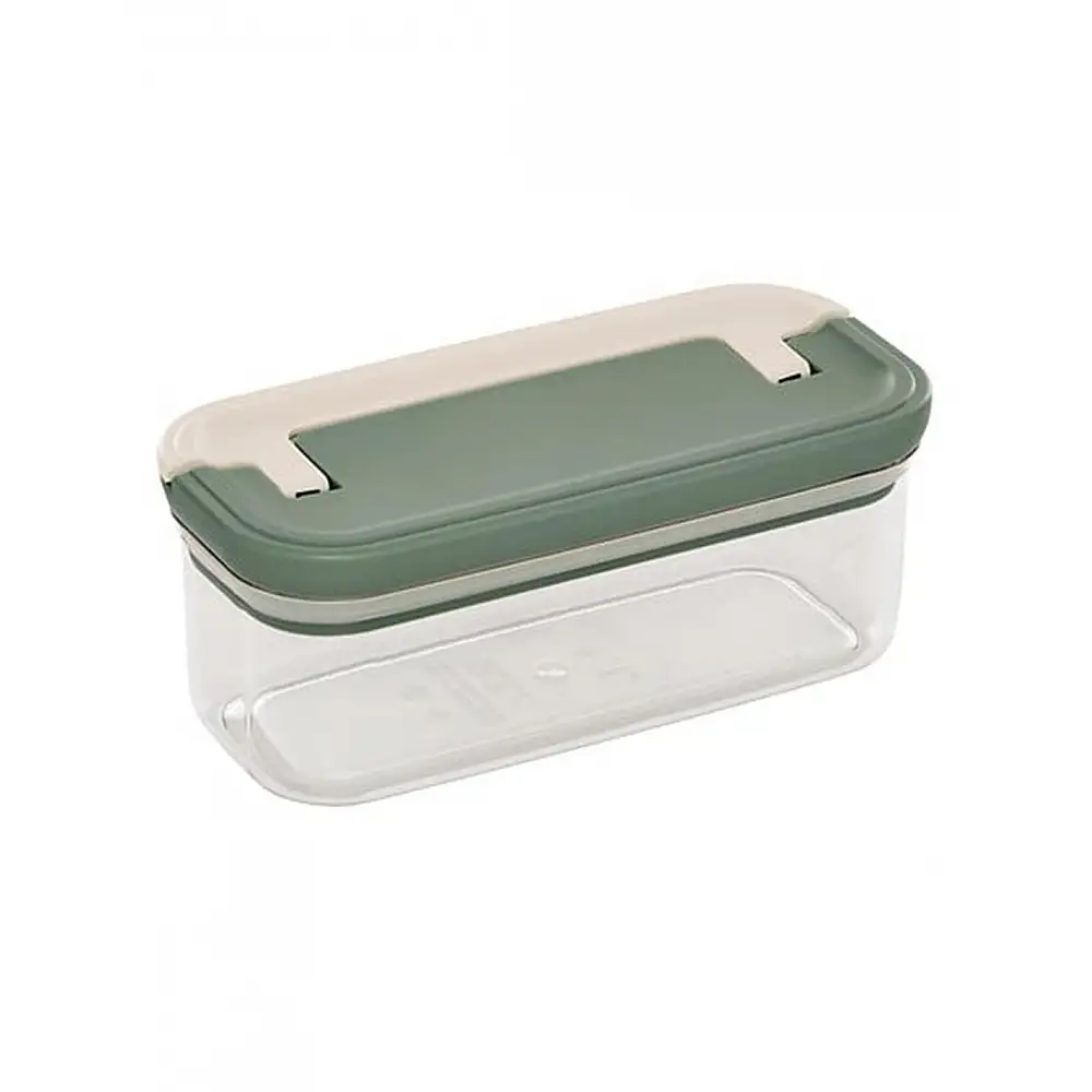 Κουτί αποθ.  Διάφανο/καπάκι πράσινο Lock 400ml/18x7,3x8,4 cm