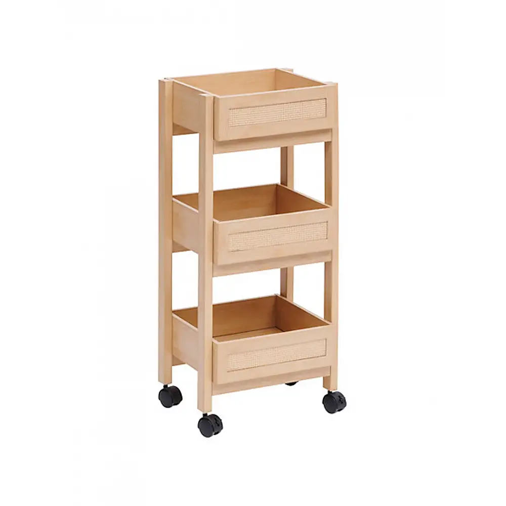 Ραφιέρα MDF με ρόδες 39,6x30x85,5cm