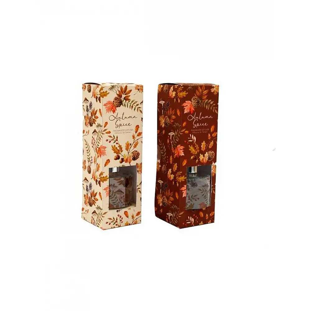 Diffuser Autumn leaves 2χρώματα 100ml/7x7x23cm