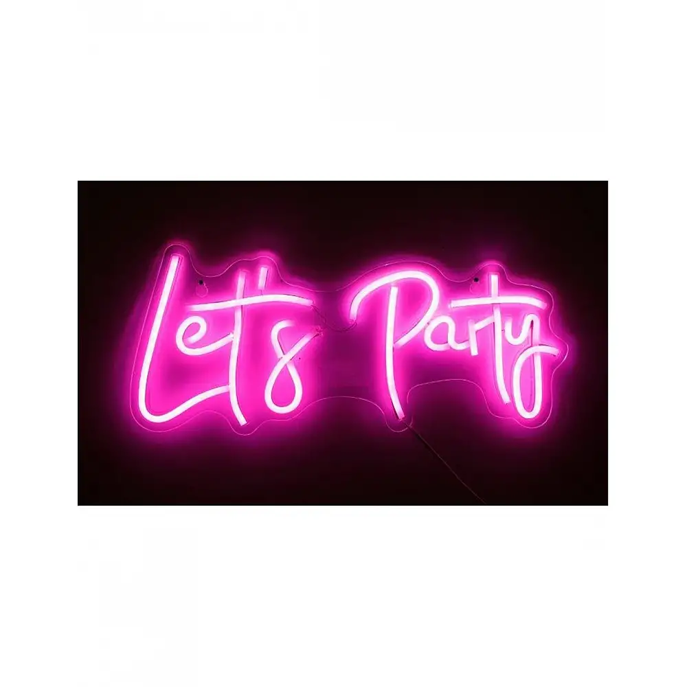 Επιγραφή LED neon LETS PARTY 41X18