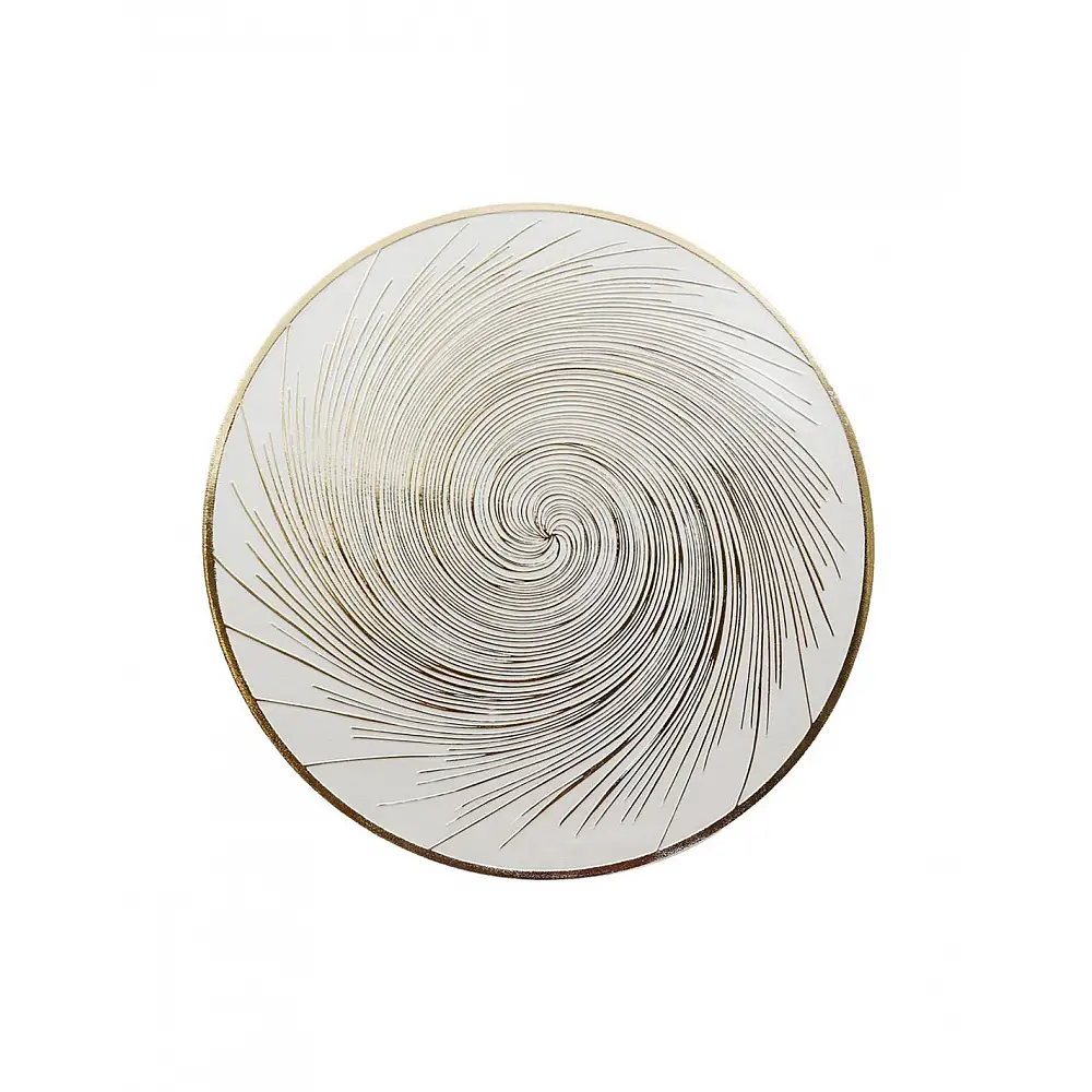 Σουπλά στρογγυλό  PVC  SPIRALE  χρυσό Φ38cm