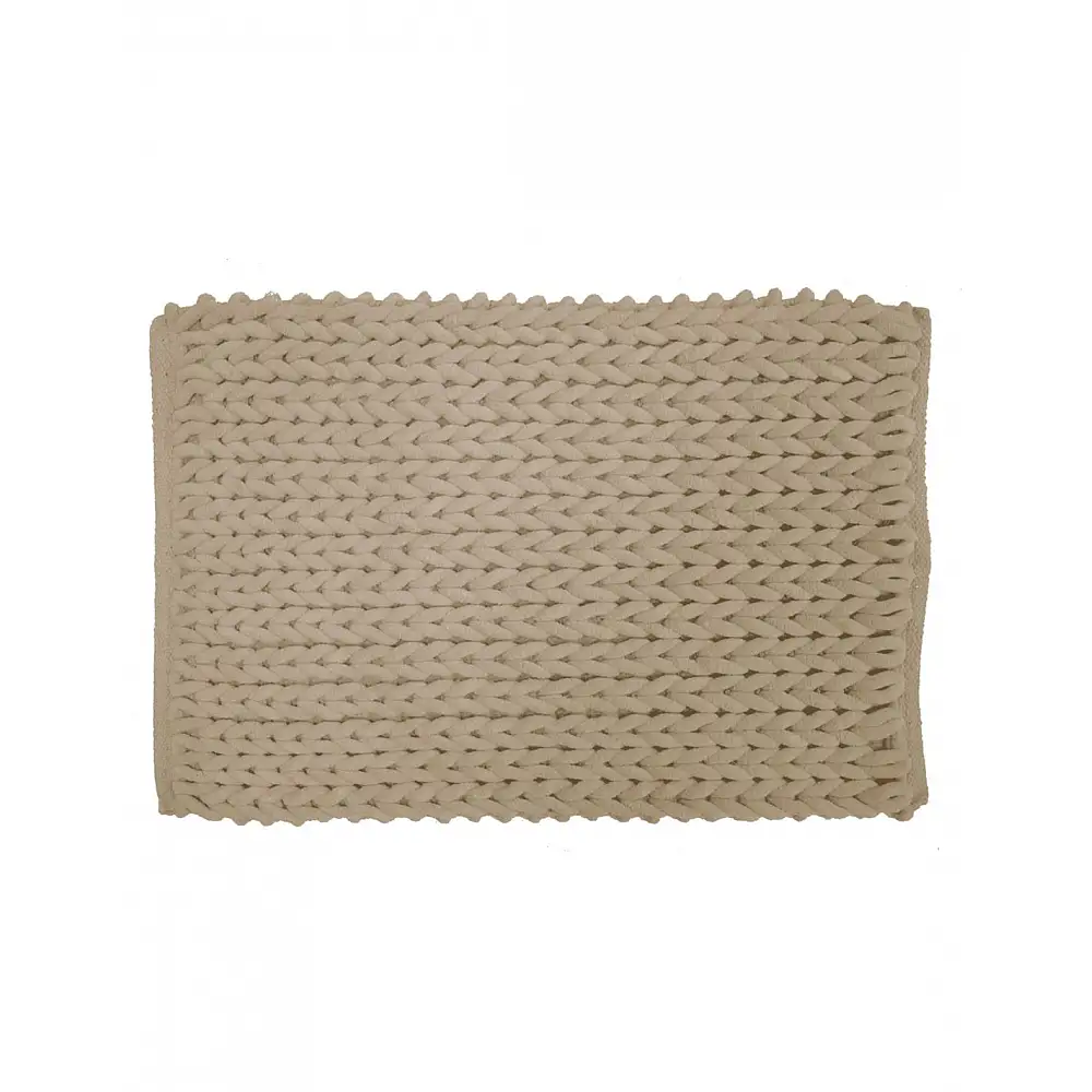 Πατάκι μπάνιου chenille μπεζ 50x80cm