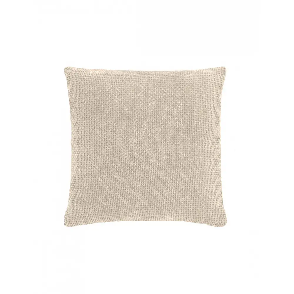 Μαξιλάρι chenille velvet μπεζ 45x45cm
