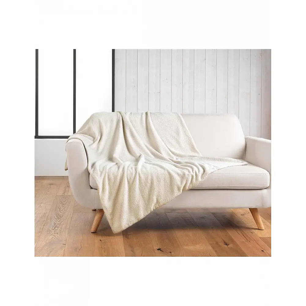 Ριχτάρι curly wooly εκρού 180x220cm