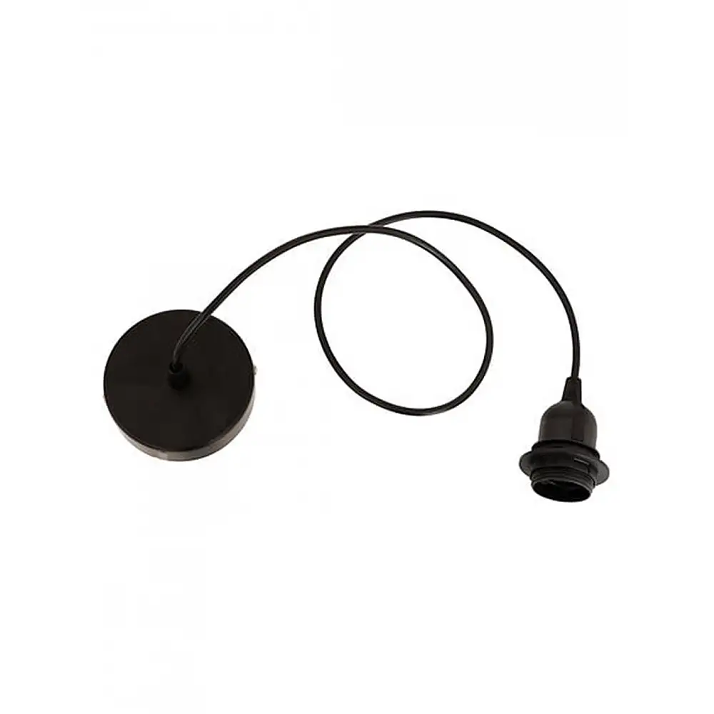 Καλώδιο οροφής μαύρο/μαύρο ντουί Η80cm