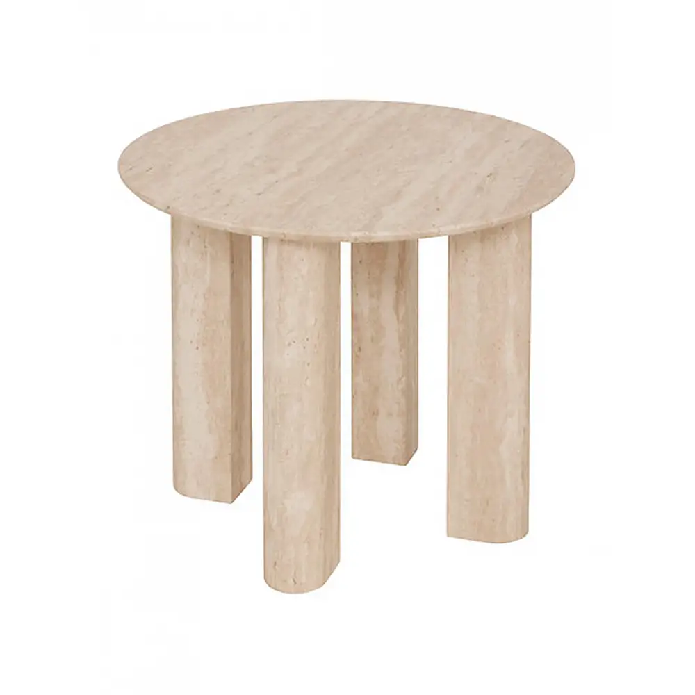 Τραπέζι βοηθητικό  Anaya  MDF εφέ ασβεστόλιθου 50,5x43,5 cm