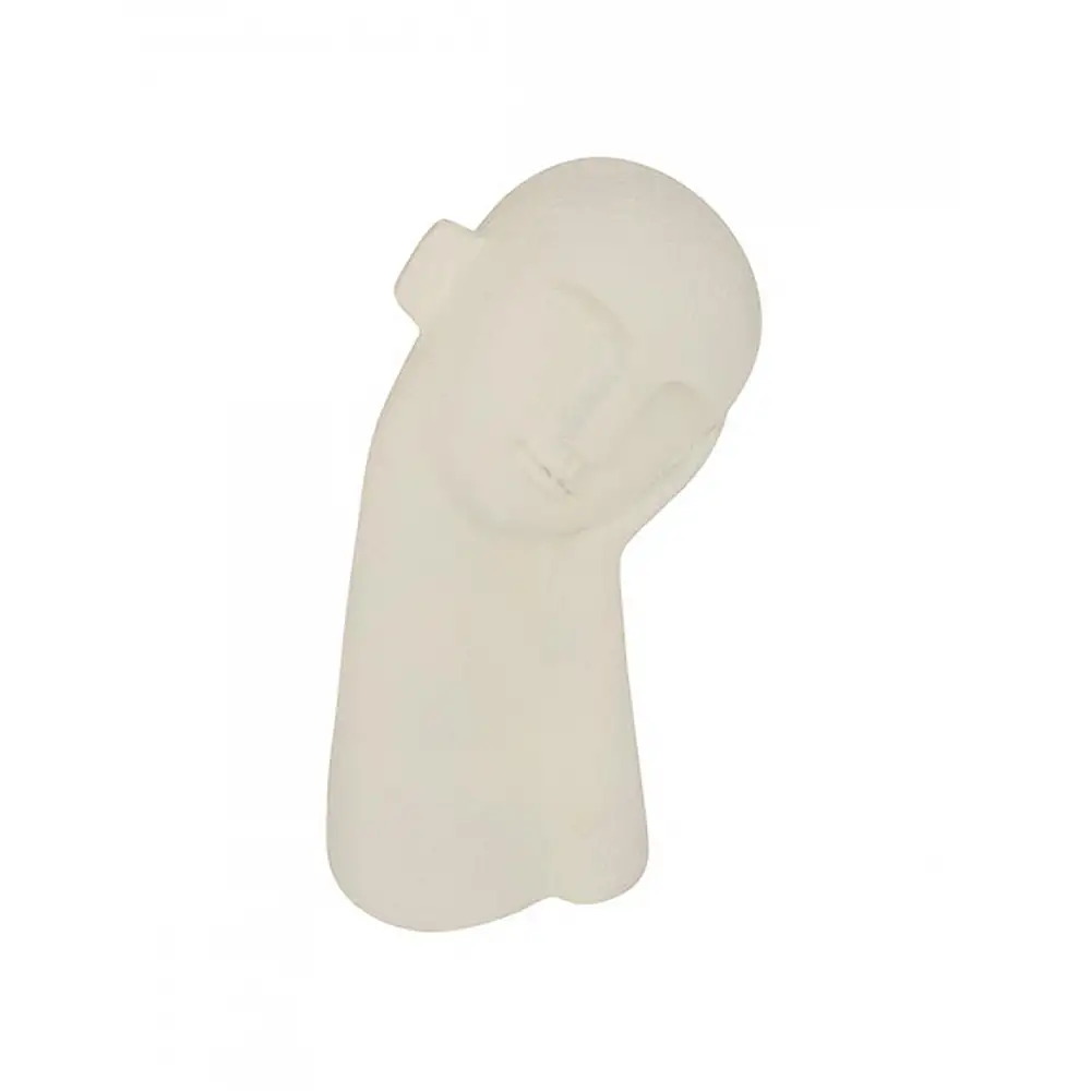 Κεφάλι διακοσμητικό λευκό 14,5x10x24,5 cm