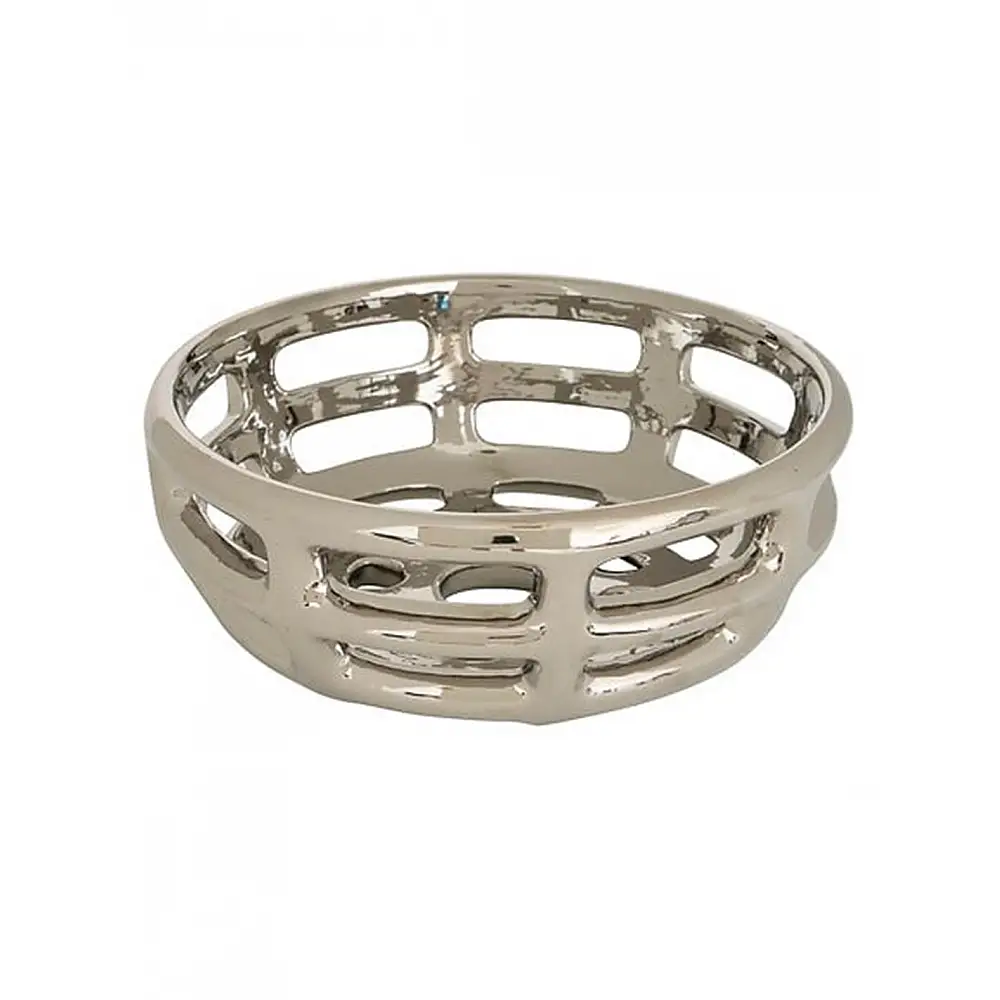 Μπωλ κεραμικό ασημί 39,6x11,8cm