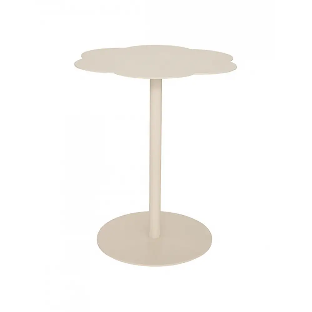 Τραπεζι  Fiora μεταλλικό εκρού 43x50,5 cm