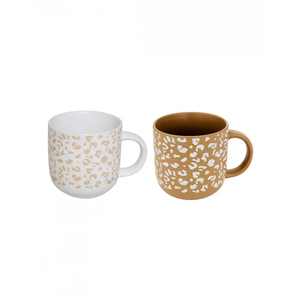 Κούπα stoneware Leopard 35cl/12x8,5x9 cm