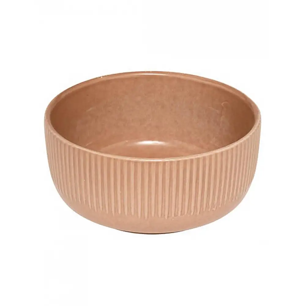Πιάτο βαθύ  Chloe  stoneware μόκα Φ14cm