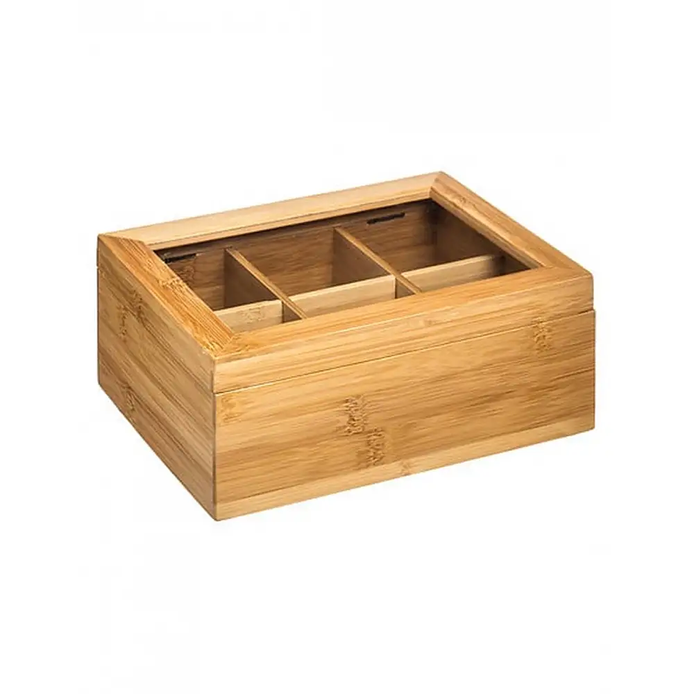 Κουτί αποθήκευσης bamboo 6χωρίσματα