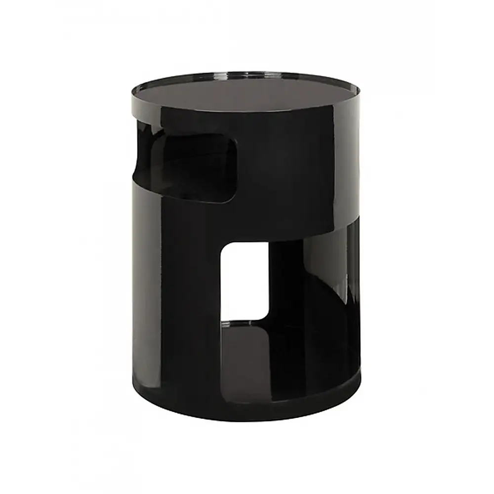 Τραπέζι βοηθητικό μεταλλικό μαύρο 32,5x45 cm