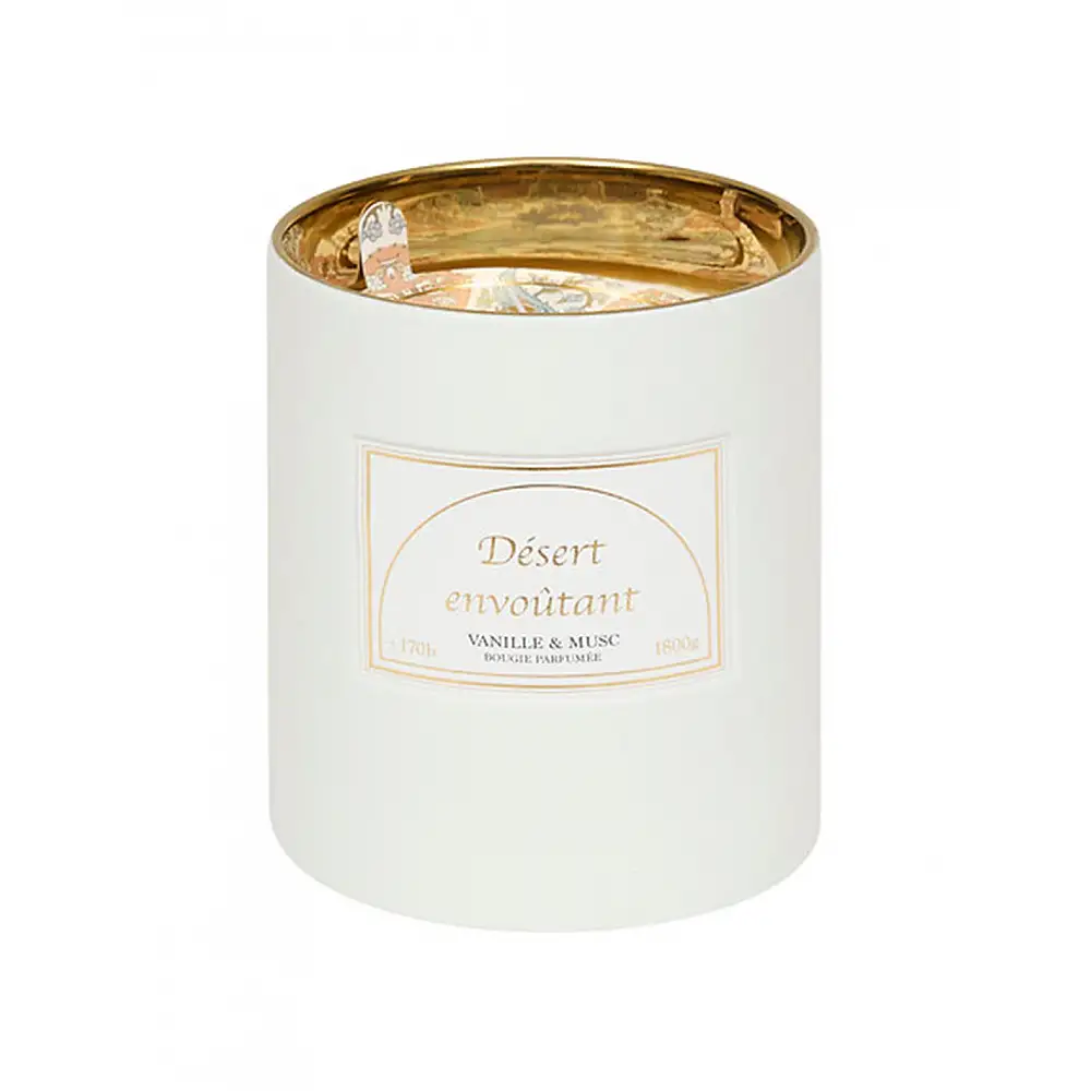 Κερί σε κεραμικό ποτήρι  Vanille&Musc  1800gr/15x17,7 cm
