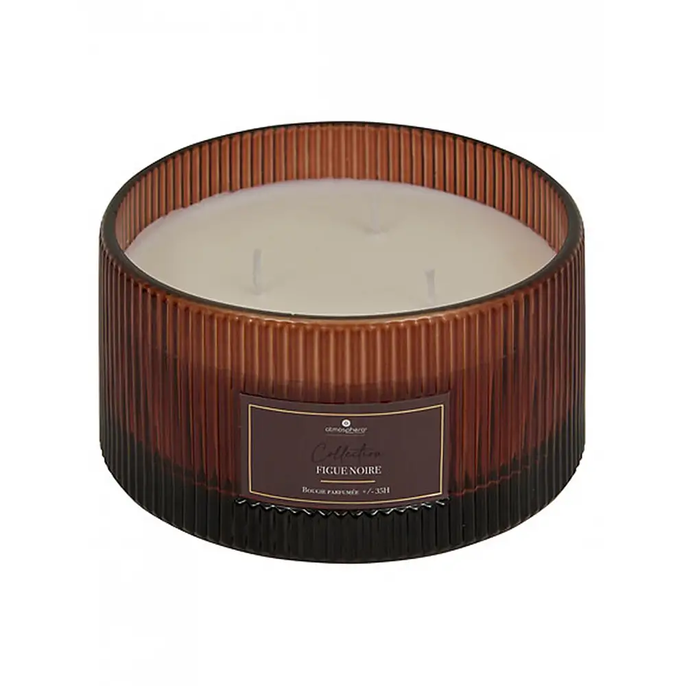 Κερί σε γυάλινο ποτήρι 635g Black fig  15,1x8,1 cm