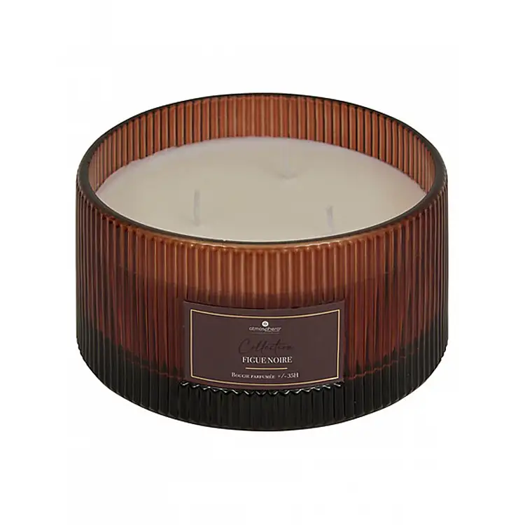 Κερί σε γυάλινο ποτήρι 635g Black fig  15,1x8,1 cm