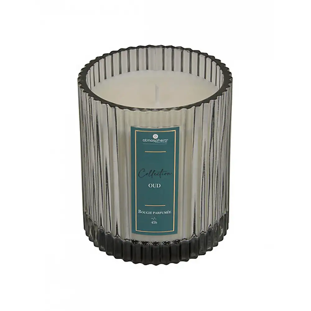 Κερί σε γυάλινο ποτήρι 290g Oud 8,8 x 10 cm