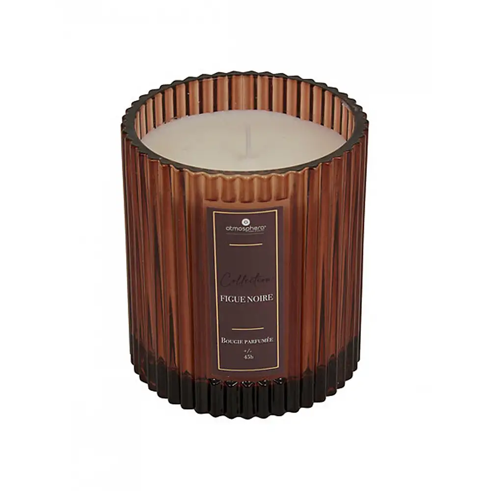 Κερί σε γυάλινο ποτήρι 290g Black fig  8,8 x 10 cm