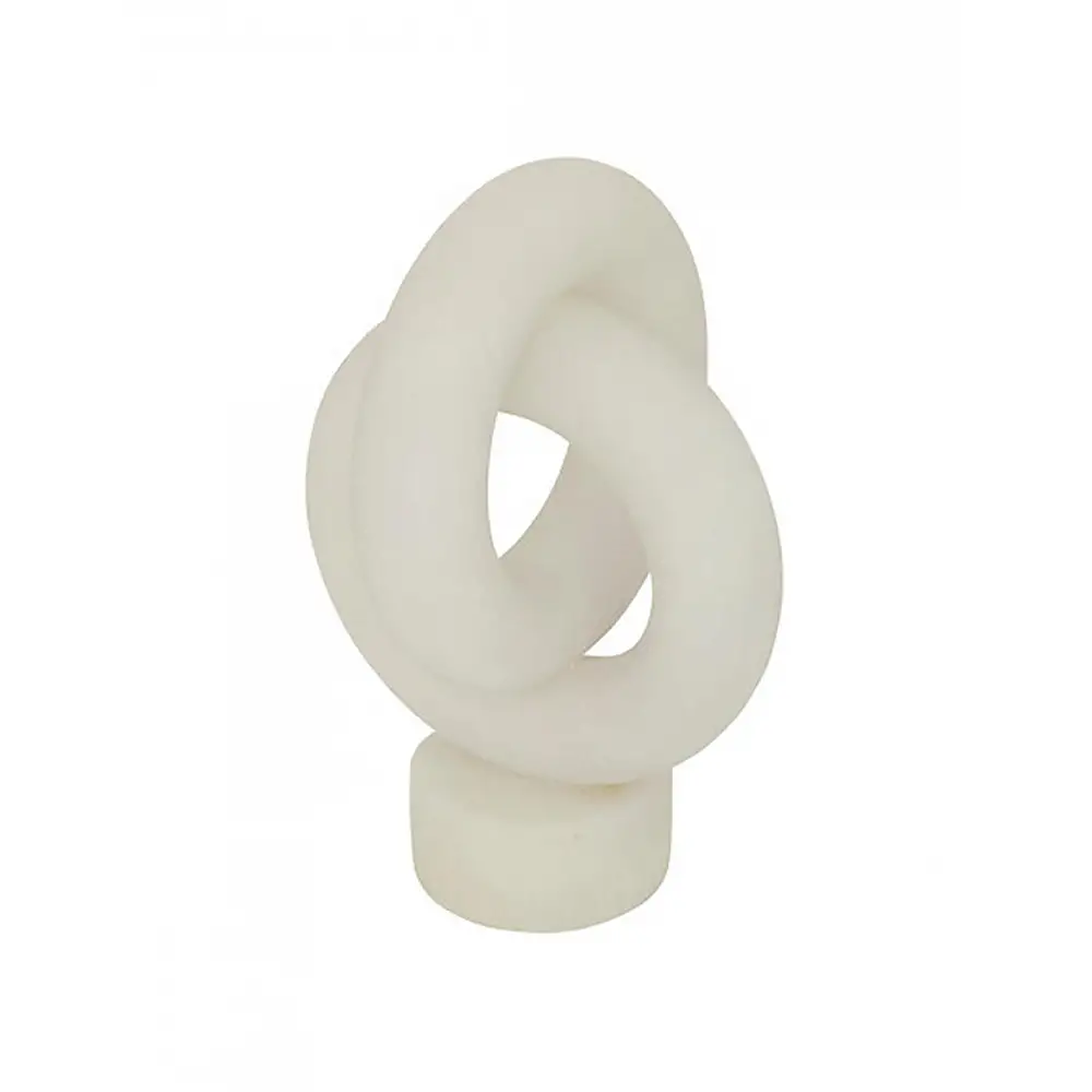 Διακοσμητικό κόμπος λευκός 21x30,5 cm