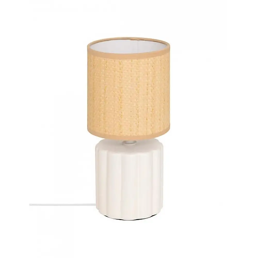 Λάμπα κεραμική λευκή 13x26,5 cm