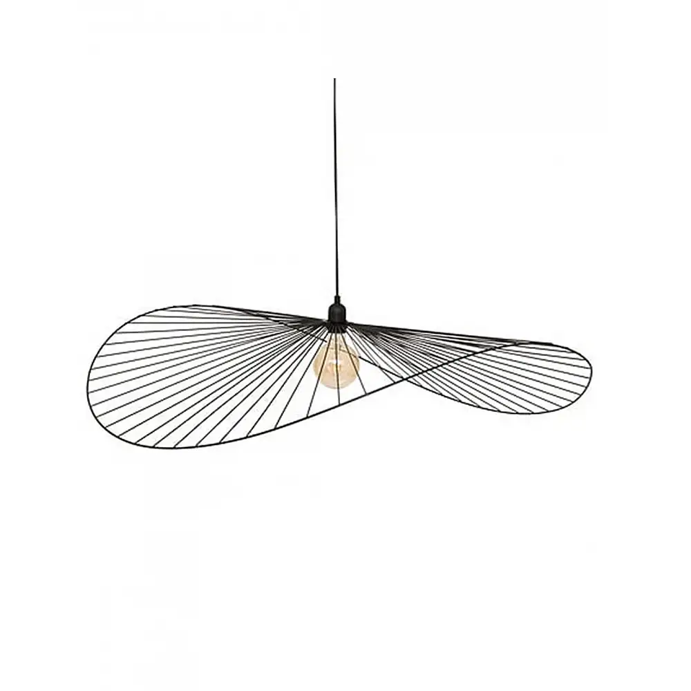 Φωτιστικό οροφής μαύρο μεταλλικό καπέλο Φ98cm