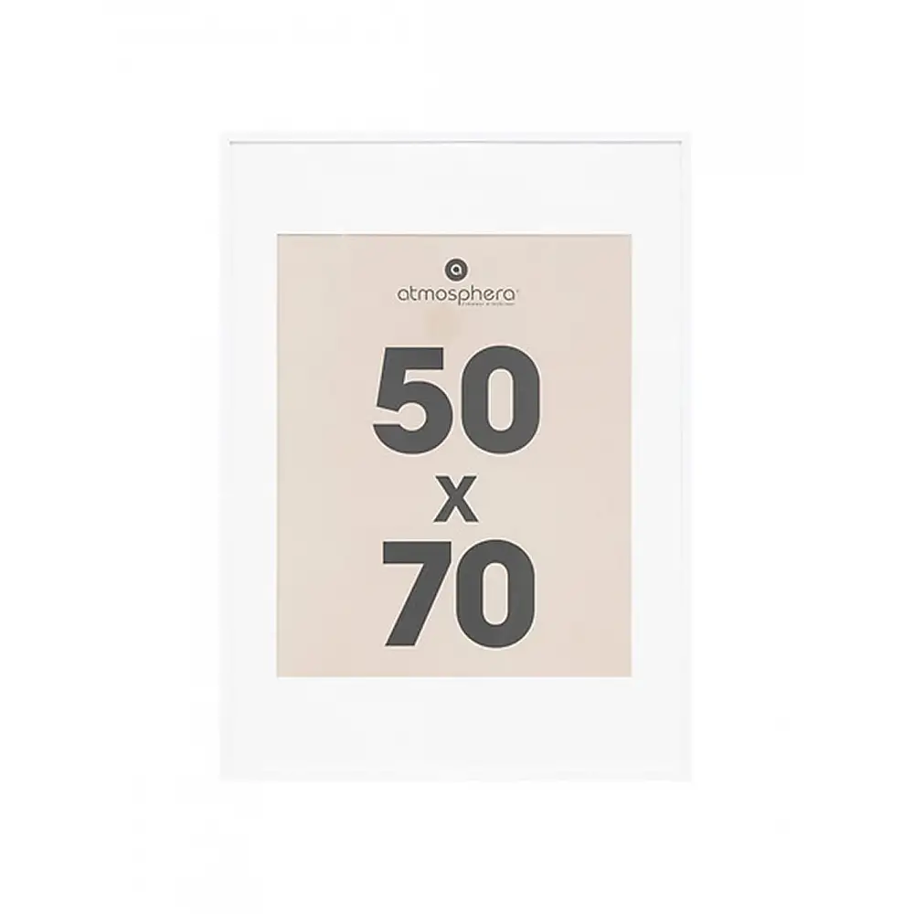 Κορνίζα με λευκό πλαίσιο 50x70cm