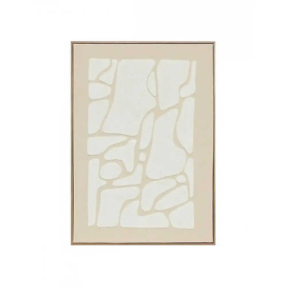 Πίνακας 3D  Fabric Ziad  μπεζ-καφέ 50x70cm