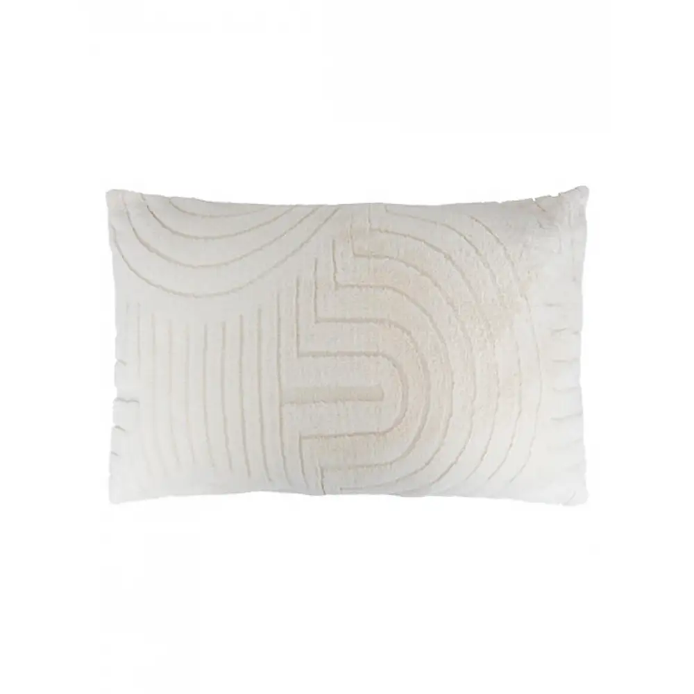 Μαξιλάρι γούνα λευκή 50x80cm