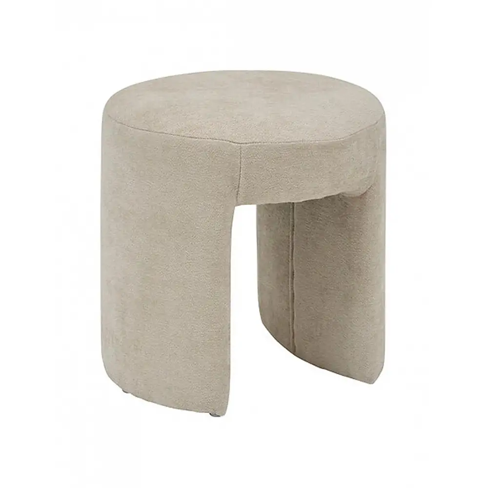 Σκαμπώ μπεζ βελούδο 38 x 38cm