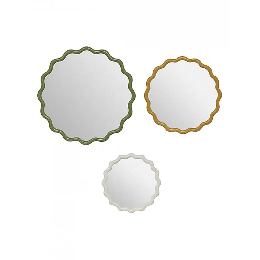Καθρέφτες wavy στρογγυλό πλαστικό s/3 Φ50/40/30cm