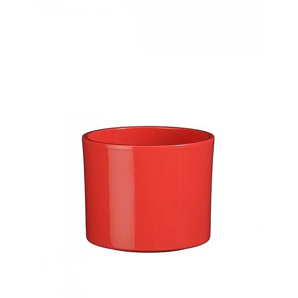 Κασπώ κεραμικό κόκκινο Φ13,5Η12,5cm