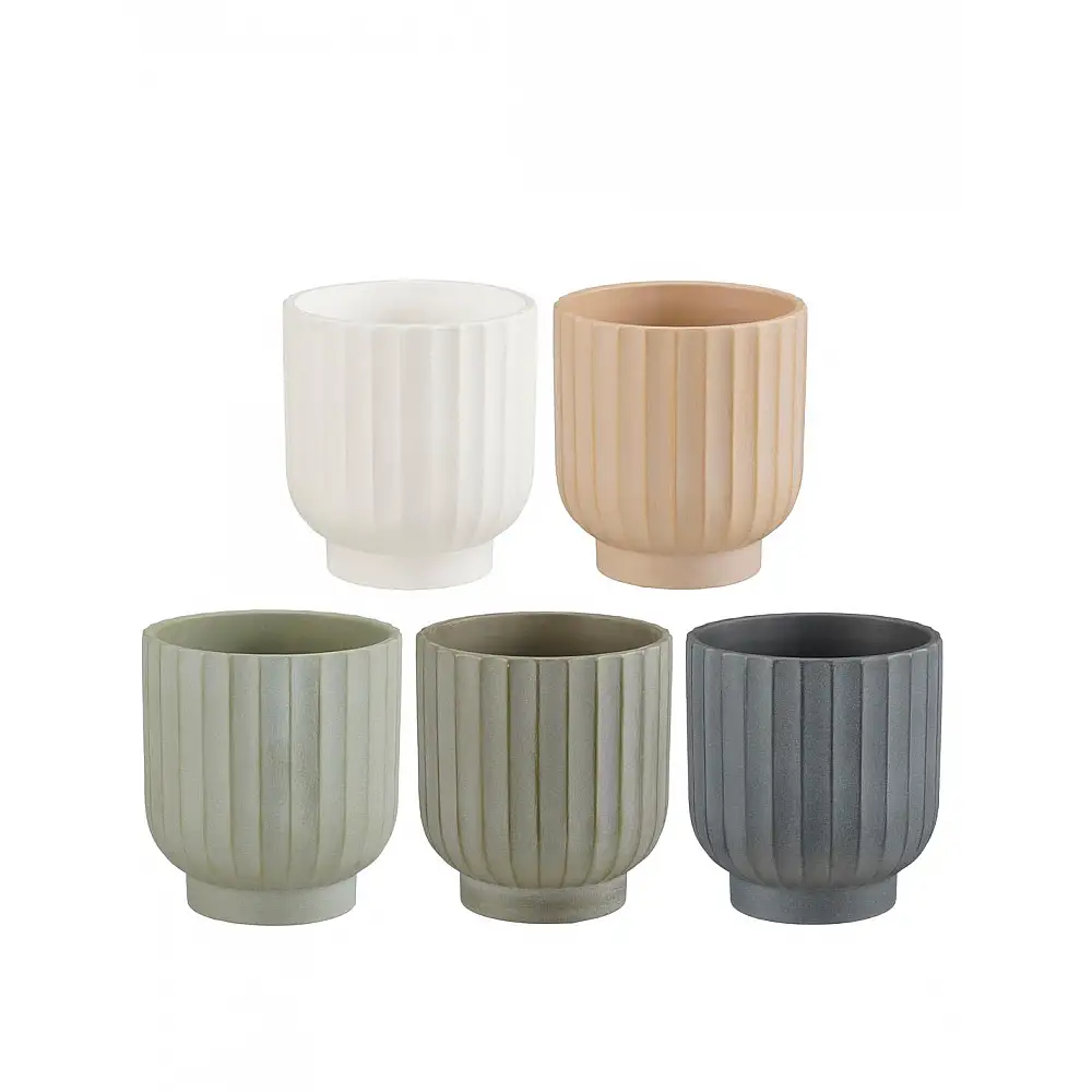 Κασπώ κεραμικό 5χρώματα Φ13,5Η15 cm