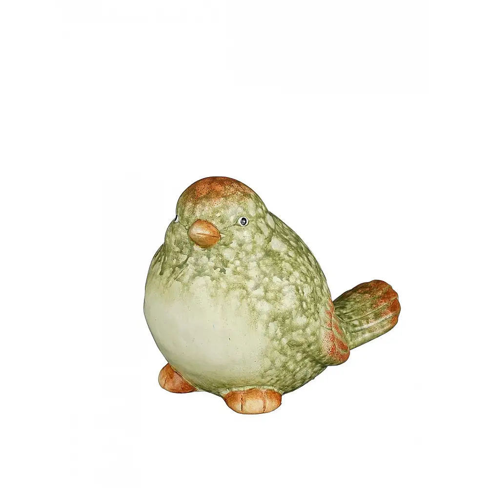 Πουλί διακοσμητ.  Κεραμικό πράσινο 14x9x10,5cm