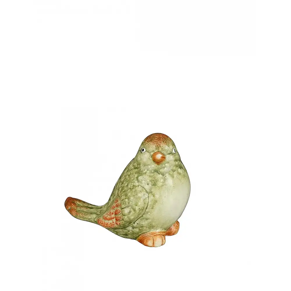 Πουλί διακοσμητ.  Κεραμικό πράσινο 8x6x7cm