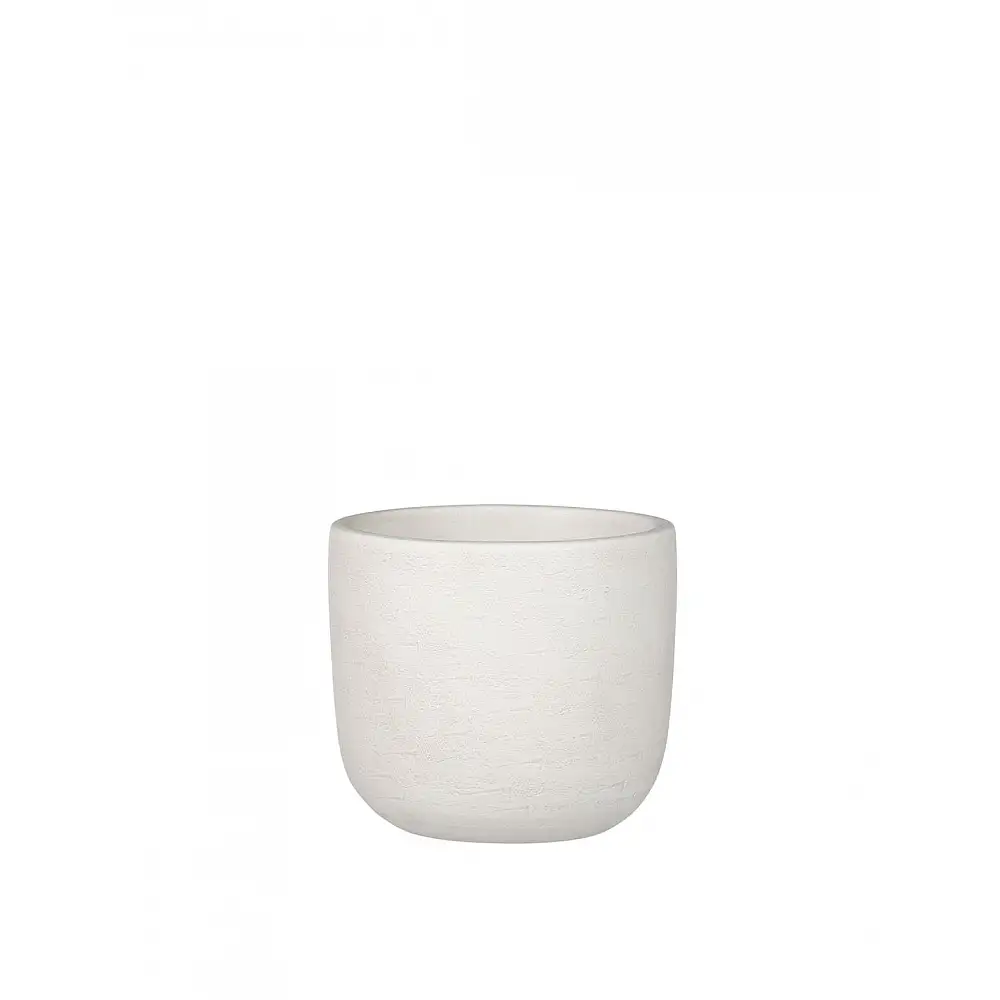 Κασπώ κεραμικό εκρού Φ16x17cm