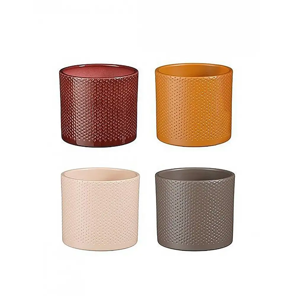 Κασπώ κεραμικό 4χρώματα Φ13,5Η12,5cm