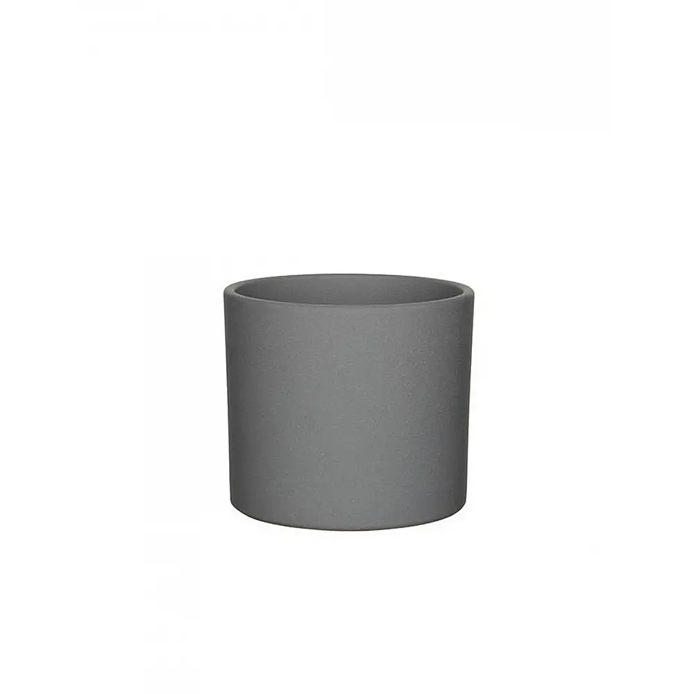 Κασπώ κεραμικό γκρι σκούρο ματ Φ17,5Η14,5cm