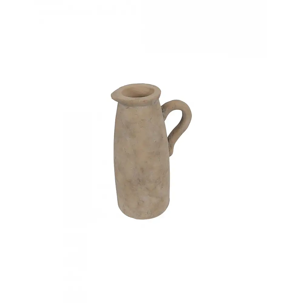 Βάζο/κανατα κεραμικό μπεζ 17x12,5x28,5 cm