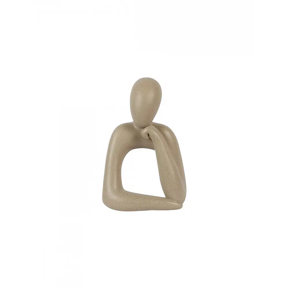 Φιγούρα πρόσωπο διακοσμητικό ανάγλυφο καφέ 24,5x35