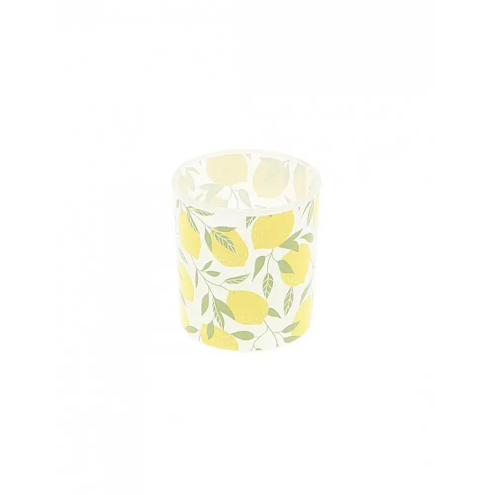 Κηροπήγιο γυάλινο λεμόνια 7,5x8cm