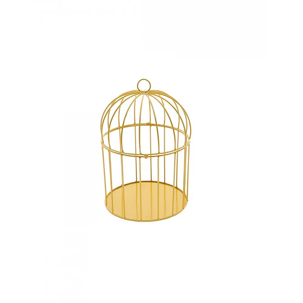 Κλουβί μεταλλικό κίτρινο 20x30cm