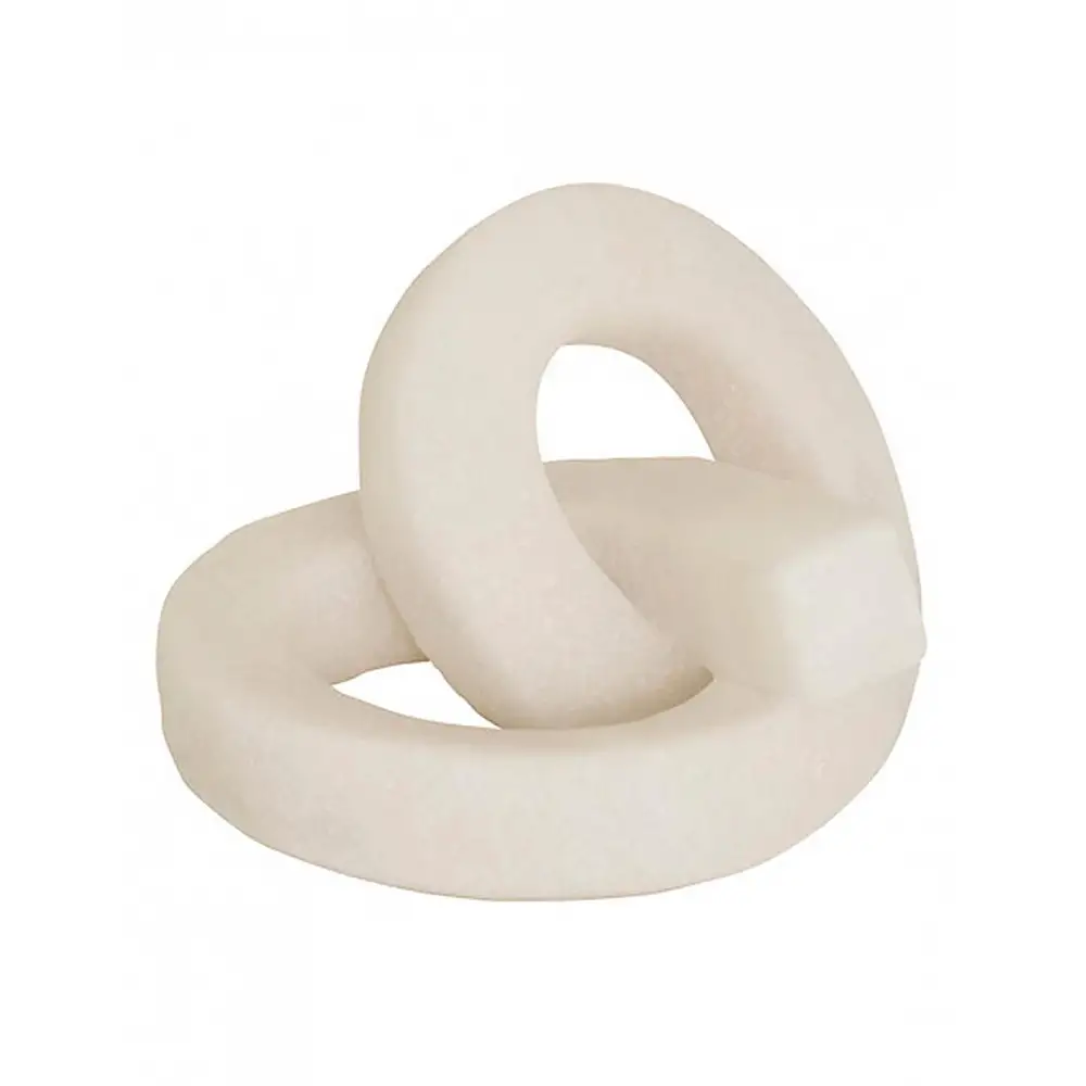 Κόμπος διακοσμητικός λευκός 20,5x17x11 cm