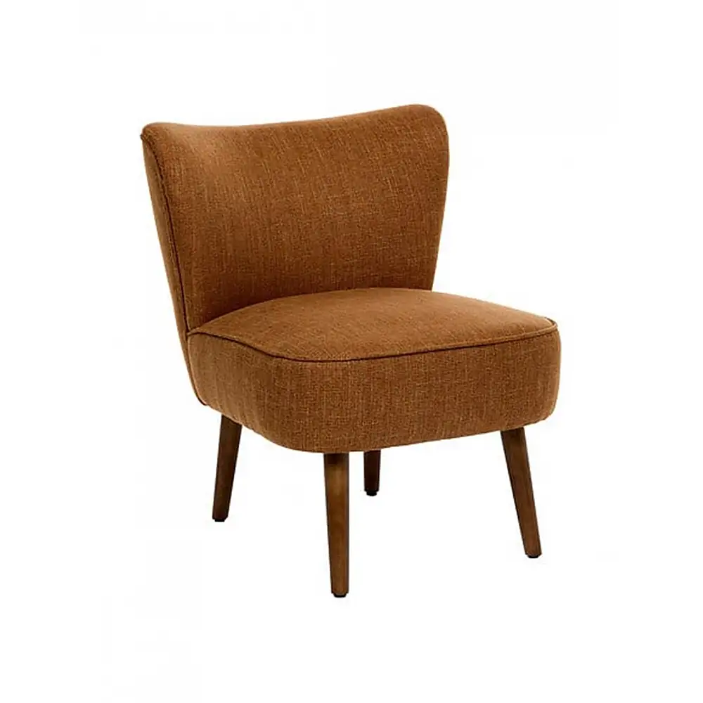 Πολυθρόνα terracotta ύφασμα 57x69x72,5cm